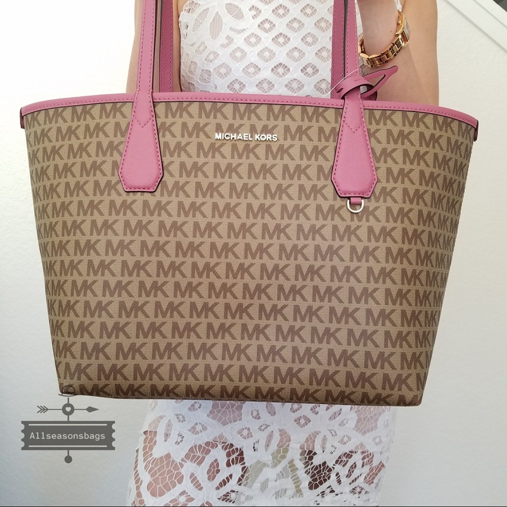 NWT Michael Kors Candy reversible tote Tulip Bag - Picture 5 of 8